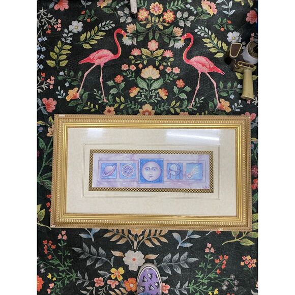 RARE Mary Beth Zeitz celestial Whimsigoth art print 90s vintage moon 2 - Picture 2 of 11